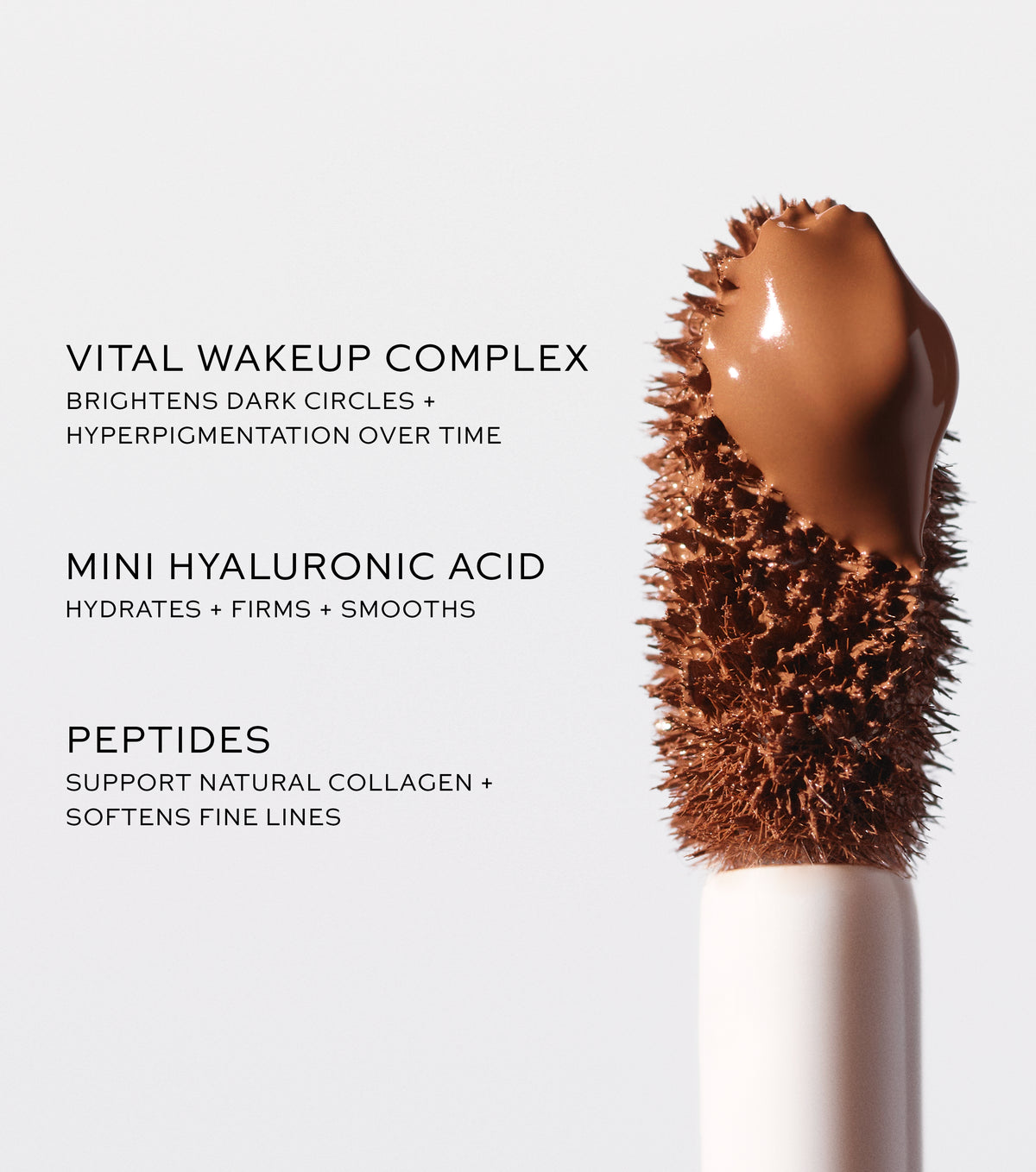 Infographic highlighting key ingredients in Vital Skincare Concealer. 